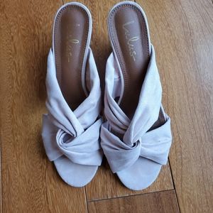 Lulu's Pink Wedge Heels